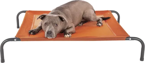 Miniatura 19 de FurHaven Cunas elevadas para mascotas – Hamaca de malla de nailon refrescante y transpirable para perros pequeños y gatos, fácil de montar, duradera