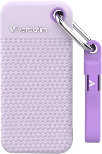 Miniatura 6 de Verbatim SSD de bolsillo USB 3.2 Gen 2 1TB púrpura incl. dos gomas, W129238053 (morado incl. dos fundas de goma)