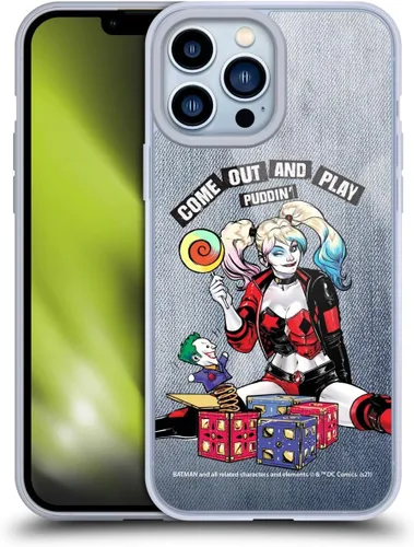 Miniatura 33 de Head Case Designs Funda de gel suave con licencia oficial de Batman DC Comics Love Hate Joker Harley Quinn Graphics [protección de grado militar]