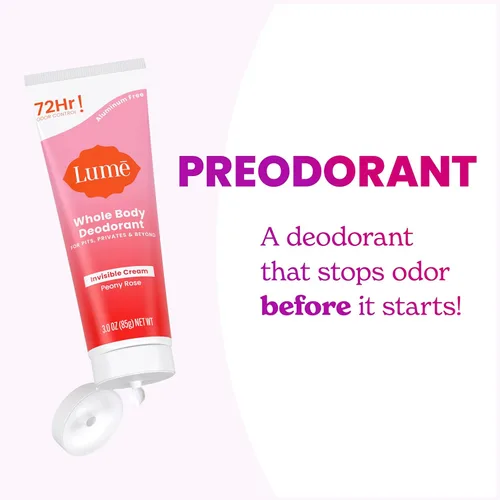 Miniatura 6 de Lume Desodorante para todo el cuerpo – Tubo de crema invisible – Control de olores 72 horas – Sin aluminio, sin bicarbonato de sodio, seguro
