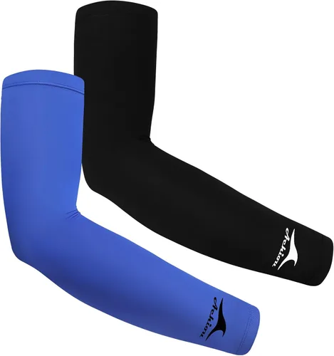 Miniatura 9 de Achiou Mangas de Brazo de Seda de Hielo Refrigerante, Mangas de Protección Solar UV de Verano, de Compresión UPF 50+ para Mujeres, Voleibol