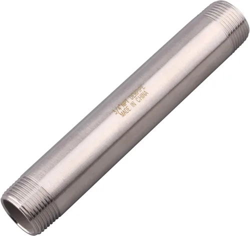 Miniatura 19 de 1/2" X 1/2" NPT Macho NPT Acero Inoxidable 304 Acoplamiento De Tubo De Acoplamiento De Acoplamiento De Tubo De Montaje 4" Longitud