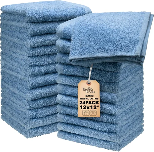 Miniatura 31 de Toallas de baño básicas medianas de 24 x 48 pulgadas, paquete de 6, color beige, suaves y absorbentes, toallas de algodón multiusos para baño, spa