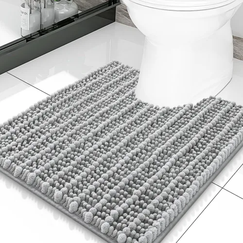 Miniatura 24 de Smiry Alfombras de Baño 24x16 pulgadas, Alfombras de Baño de Chenilla Extra Suaves y Absorbentes, Respaldo de Goma Antideslizante, Lavable a Máquina