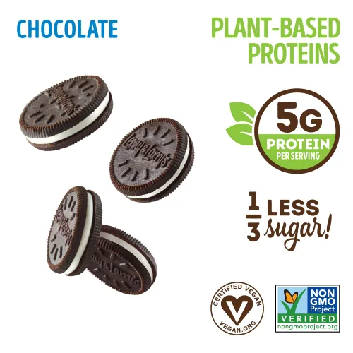 Miniatura 2 de Lenny & Larry's The Complete Cremes®, galletas sándwich, chocolate, veganas, 0.18 onzas de proteína vegetal, 6 galletas por paquete (caja de 12)