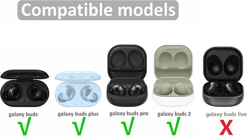 Miniatura 2 de Puntas de espuma viscoelástica compatibles con Galaxy Buds Pro/Galaxy Buds 2 / Galaxy Buds Plus de repuesto, cancelación de ruido perfecta, cabe