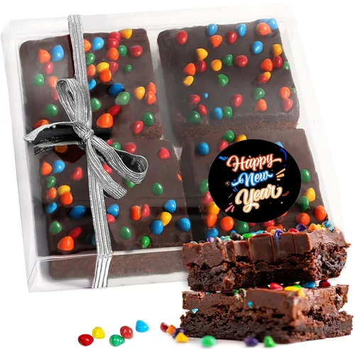 Miniatura 12 de Cesta de regalo de galletas de brownies de Pascua, regalo de comida de chocolate envuelta individualmente para hombres, mujeres y niños, paquete