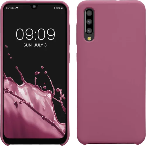 Miniatura 26 de kwmobile Funda compatible con Samsung Galaxy A32 5G - Funda de silicona TPU con acabado suave - Rosa impresionante