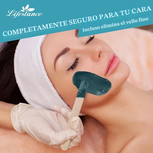 Miniatura 7 de Lifestance Kit de depilación para mujeres y hombres - Calentador digital L3 Amethyst Trace, forro de silicona para recipiente de cera, depilación