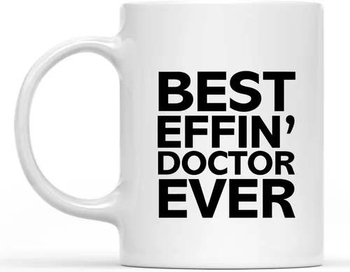 Miniatura 155 de Taza inspiradora y sarcasmo con texto en inglés "A Truly Great Doctor is Hard to Fond", regalos inspiradores y sarcasmo para hombres y mujeres
