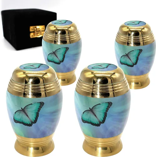 Miniatura 20 de Aurora Borealis Urna de cremación para cenizas para adultos, hombres y mujeres, Urnas de cremación personalizadas para cenizas humanas, urnas