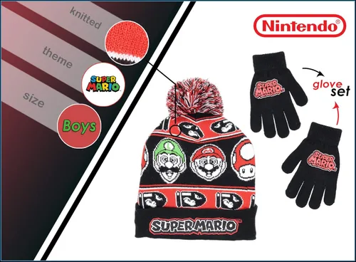 Miniatura 2 de Nintendo Super Mario 4015 - Gorro de invierno para niños