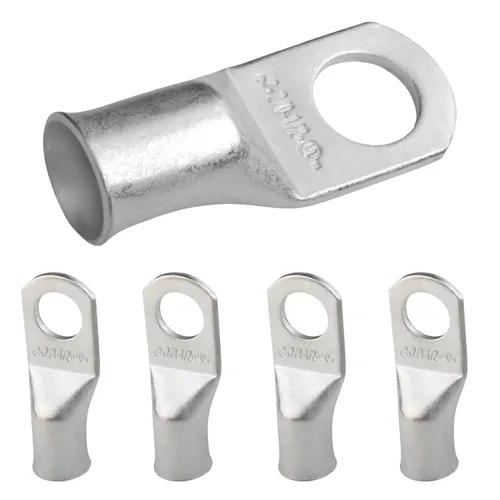 Miniatura 77 de SELTERM 5 piezas terminales de cable de cobre estañado 1/0 AWG perno de 1/2", extremos de cable de batería, terminales de anillo, conectores