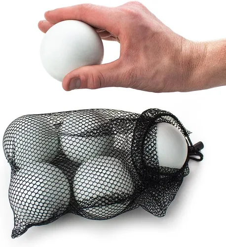 Miniatura 4 de Crown Sporting Goods Bolas de lacrosse de tamaño reglamentario en bolsa de almacenamiento de malla