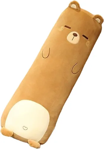 Almohadas de Cuerpo de Felpa Larga Lindas de 27" Almohadas de Cuerpo para la Cama con Forma de Animal de Peluche para Abrazar Muñecos de Peluche de