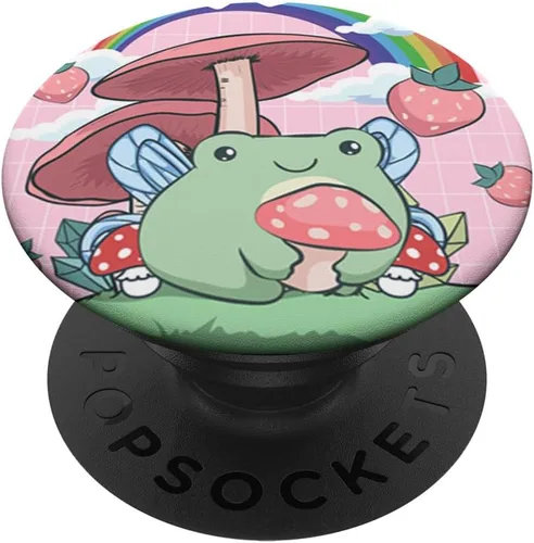 Cottagecore - PopGrip intercambiable con diseño de rana de hadas Kawaii
