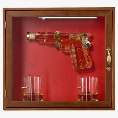 Miniatura 13 de Juego de decantador de pistola de whisky + 2 vasos bala - Regalos de pistola de Navidad y cumpleaños para hombres que lo tienen todo, regalos