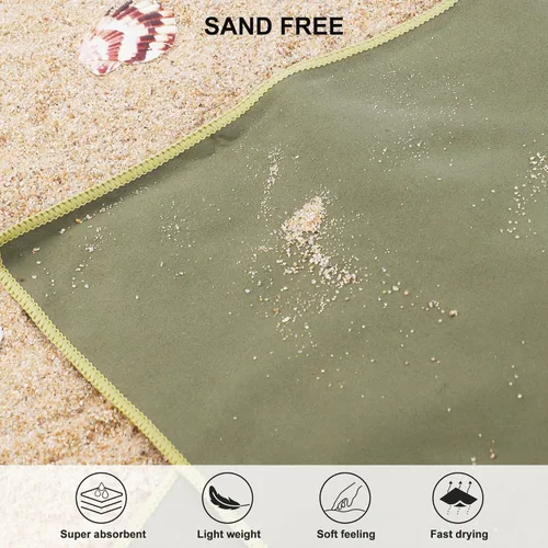 Miniatura 5 de Toalla de microfibra Rainleaf perfecta para viajes y gimnasio y camping. Secado rápido - Super absorbente - Ultra compacta - Liviana. Adecuada