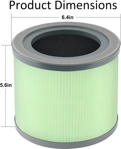 Miniatura 4 de Filtro de repuesto TR-8080 compatible con Dreamegg TR-8080 Clean Purfier, filtración 4 en 1 con filtro HEPA H13, número de pieza RF001, 1 paquete