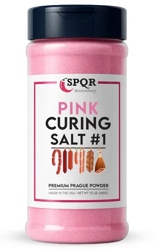 Sal de curado n.º 1. Polvo de Praga de alta calidad de curado rápido XL botella de 1.5 libras por SPQR Seasonings