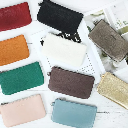 Miniatura 9 de befen Monedero de mano con monedero negro + monedero metálico de peltre para mujer