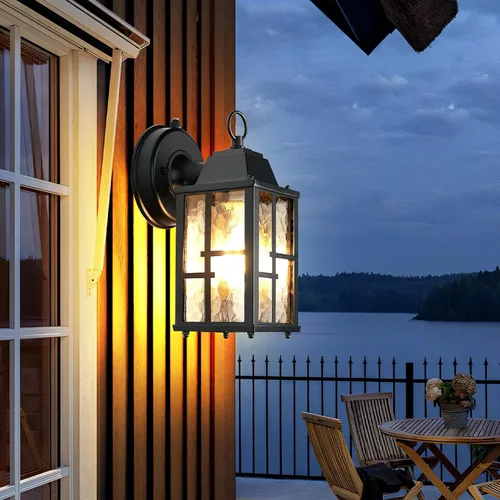 Miniatura 8 de OKELI Lámparas de pared para exteriores del atardecer al amanecer, lámpara de exterior impermeable, iluminación de aplique para el porche delantero