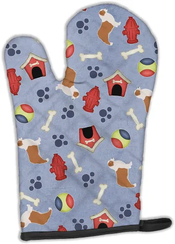 Miniatura 17 de Caroline's Treasures BB4872OVMT - Guante de horno de Navidad Affenpinscher resistente al calor, grueso para sartenes calientes y horno, manopla