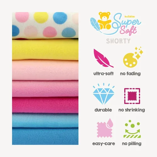 Miniatura 3 de kullaloo Tela de Felpa Tela Minky Blanca Sólida para Coser Material de Abrazo Súper Suave 39.5x29.5 pulgadas Peluches, Mantas de Bebé
