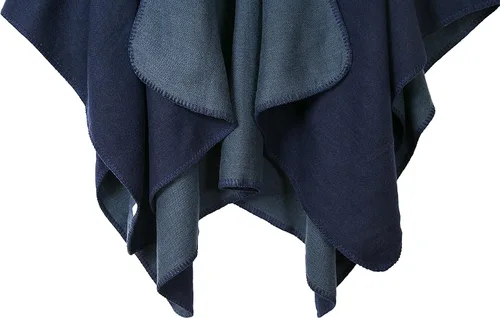 Miniatura 199 de Urban CoCo Poncho de colores para mujer, chal con frente abierto, color en bloques