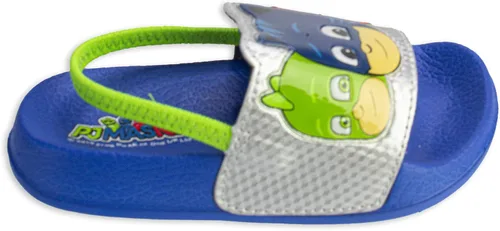 Miniatura 2 de PJ Masks Sandalias para niños pequeños, deslizantes con correa trasera, Catboy Gekko Owlette Romeo, Mismatch Heroes Vs Villains, talla de niño 67 a