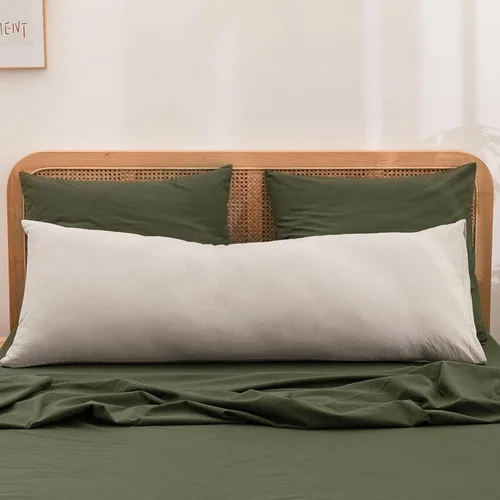 Miniatura 19 de BESTOUCH 100% Algodón Lavado Funda de Almohada para Cabello y Piel, Sensación de Lino, Suave, Cómoda, Transpirable, Juego de 2 Fundas de Almohada