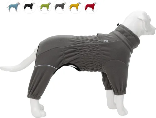 Lovelonglong - Abrigo cálido para perro, chaqueta para perros pequeños, medianos y grandes con cierre de cremallera, abrigo de invierno de forro