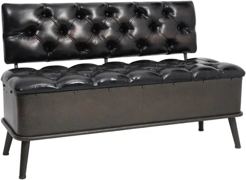 Miniatura 12 de Banco de almacenamiento de abeto de madera maciza para dormitorio, sala de estar, extremo de la cama, 43.3 x 15.7 x 19.7 pulgadas