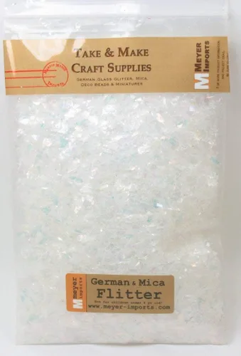 Miniatura 2 de Snow White Flitter Flakes - Escamas iridiscentes de purpurina de hielo para arte de uñas, poliéster holográfico ligero, 311-4328, 1/2 oz (14 gramos)
