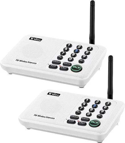 Miniatura 11 de Ampliable para Wuloo Intercomunicadores inalámbricos para el hogar 5280 pies Rango 10 canales 3 Código