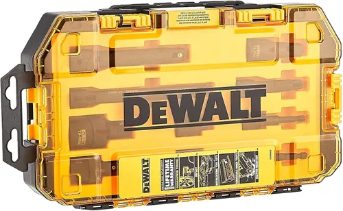 Miniatura 5 de DEWALT - Juego de llaves de impacto para destornillador con extensiones de impacto y adaptadores de taladro, métricas, 10 piezas, 3/8" y 1/2