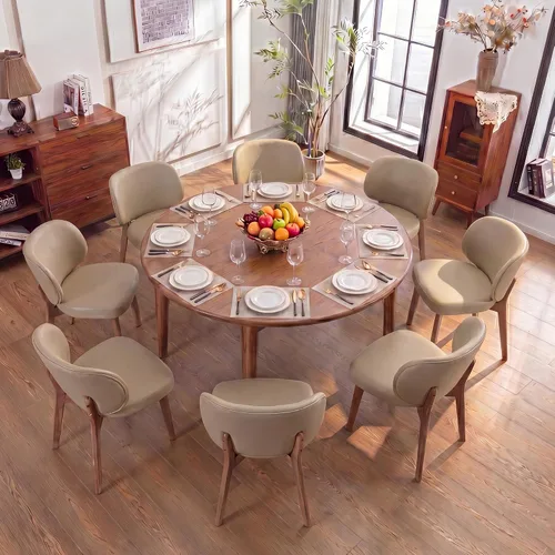 Miniatura 28 de YOUNIKE Silla de comedor con respaldo alto, silla única de cocina estilo moderno de mediados de siglo, silla acentuada sin brazos de tela bouclé
