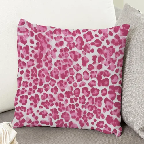 Miniatura 5 de ArogGeld Fundas de cojín con estampado de guepardo rosa intenso, funda de cojín de doble cara con cremallera para sofá de oficina, silla de A-16