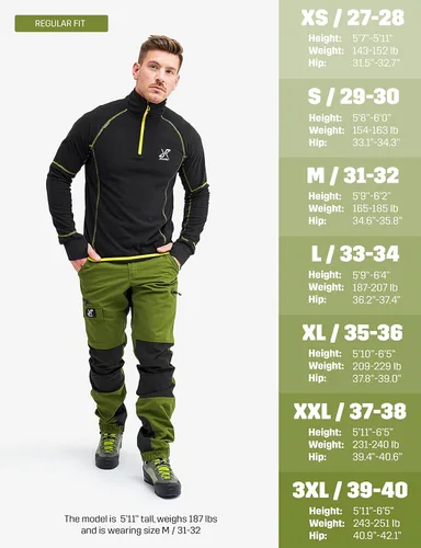 Miniatura 2 de RevolutionRace Pantalones Nordwand para hombre, pantalones duraderos para todas las actividades al aire libre