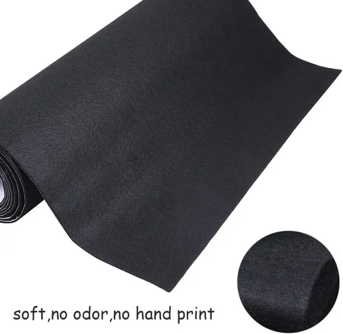Miniatura 2 de Caydo Rollo de fieltro adhesivo extra grande de 78.7 x 17.7 pulgadas, con parte trasera negra, rollo de fieltro adhesivo para proyectos
