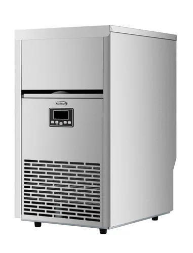 Miniatura 5 de KoolMore Máquina de hacer hielo comercial de 18 pulgadas, hielo creciente de 100 libras/24 horas, almacenamiento de 30 libras, bajo encimera