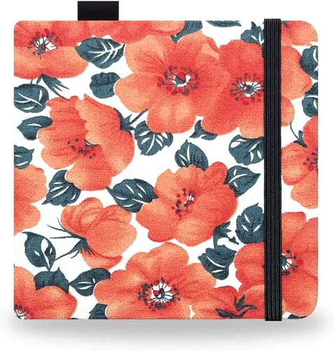 Miniatura 11 de Cuaderno de bocetos de acuarela, cuaderno de 5x5 pulgadas con cubierta de tela cuadrada portátil, 20 hojas de papel de dibujo texturizado