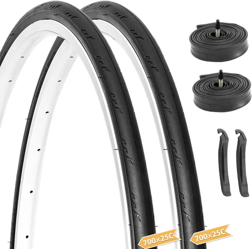 Miniatura 10 de Hycline Neumático de repuesto para bicicleta de carretera: 700x25C/700x28C/700Cx35C Neumáticos de bicicleta plegables de alto rendimiento