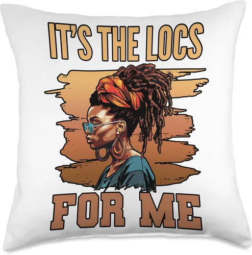 Miniatura 4 de Locs Afro Dreadlocks Love Natural Beauty Hair It's the Locs for Me Afro Hair - Almohada negra americana africana, 16 x 16 pulgadas, multicolor