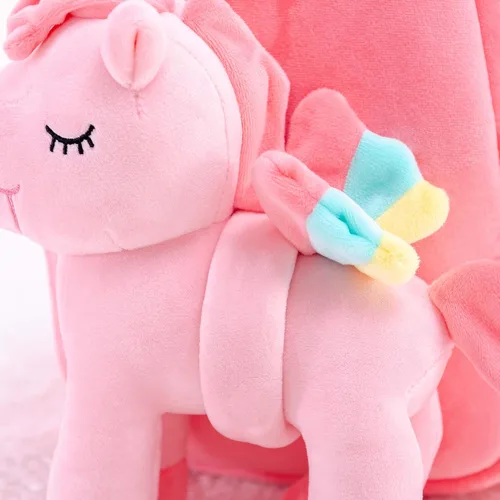 Miniatura 20 de Lazada Mochila para niños pequeños, juguetes de animales de peluche, mochila pequeña, color gris, 9.5 pulgadas