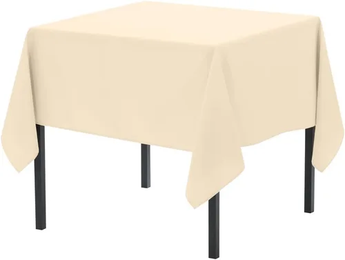 Miniatura 116 de Pomp Mantel Premium de Poliéster de 60" x 84" en Color Amarillo Plátano Tela Fácil de Cuidar, Resistente a Arrugas y Manchas Para Mesa Banana