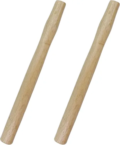 Miniatura 5 de HEVSTIL Paquete de 2 piezas de repuesto de mango de hacha de 12.6 pulgadas, mango de herramienta de madera de nogal para martillo de hacha ovalado
