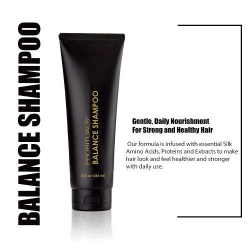 Miniatura 2 de Prorituals Balance Grow & Restore - Juego de champú y acondicionador antiencrespamiento para cabello seco y rizado, champú natural y acondicionador