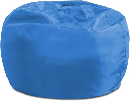 Miniatura 203 de Posh Beanbags - Sillón puff grande, 38 pulgadas, color azul rey sólido Nylon suave - Azul real