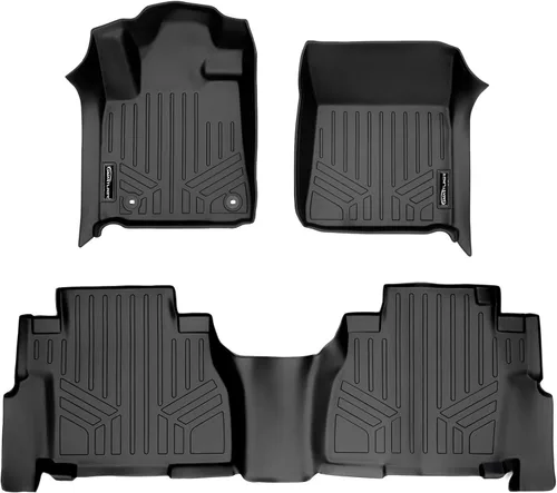 Miniatura 19 de SMARTLINER Alfombrillas de suelo de ajuste personalizado de tercera fila compatibles con Toyota Sequoia 2008-2011